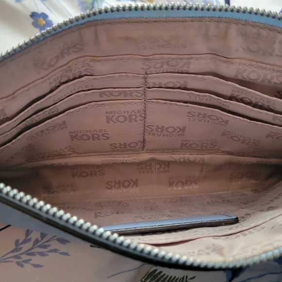 Authentic Michael Kors Studded Wristlet in baby blue - Picture 6 of 8